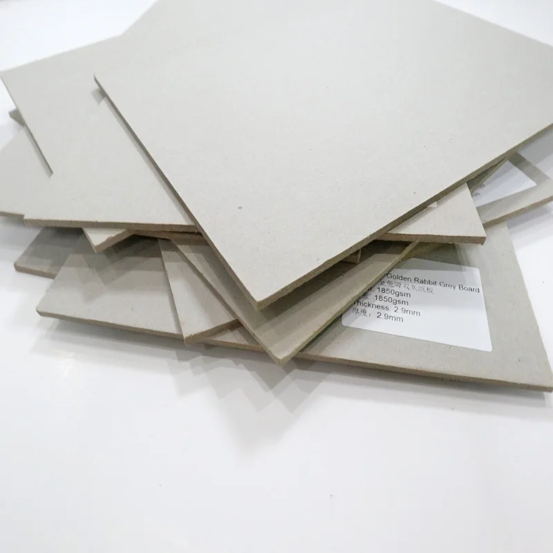 
2mm 230-500gsm gray paperboard book binding grey boards from China supplier 