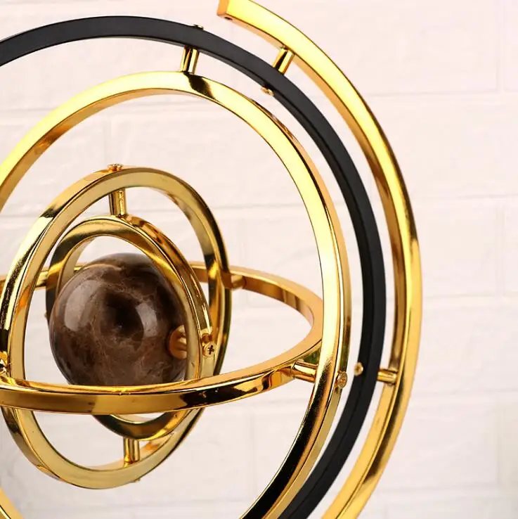 Art Ornaments  crystal iron crafts home decor luxury table Decoration marble decor crafts  tellurian art Christmas gifts