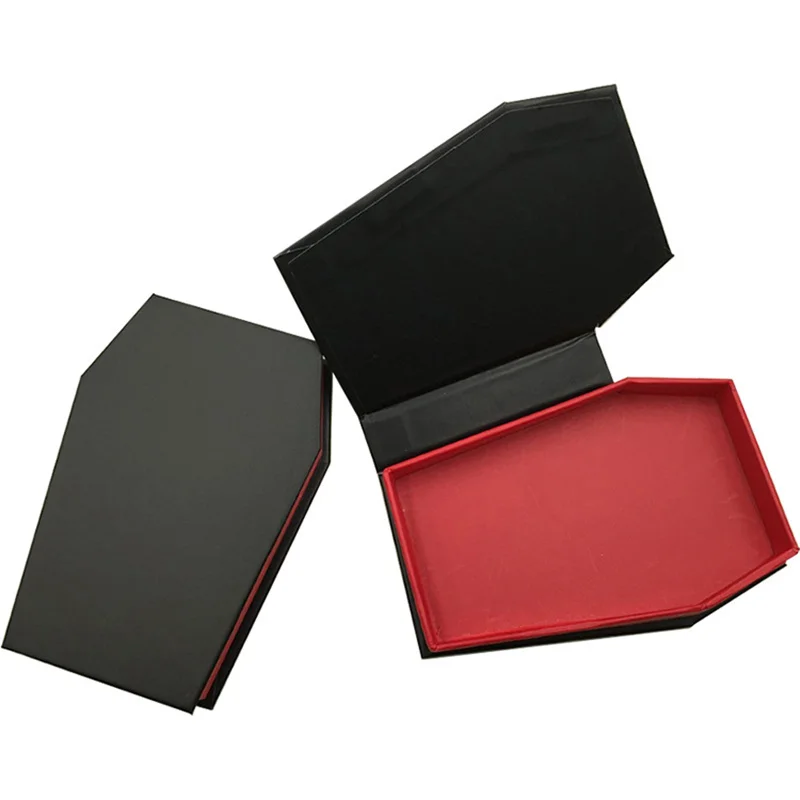 custom luxury black matte coffin eyelash gift box