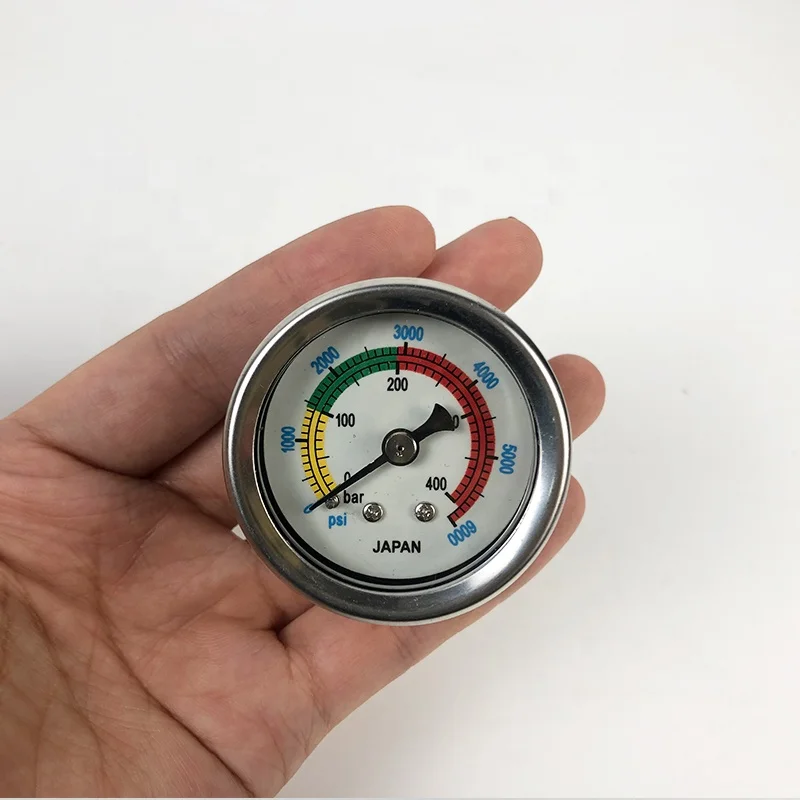 wholesaler supply PCP pump Gauge Mini Air Pressure Gauge 400bar