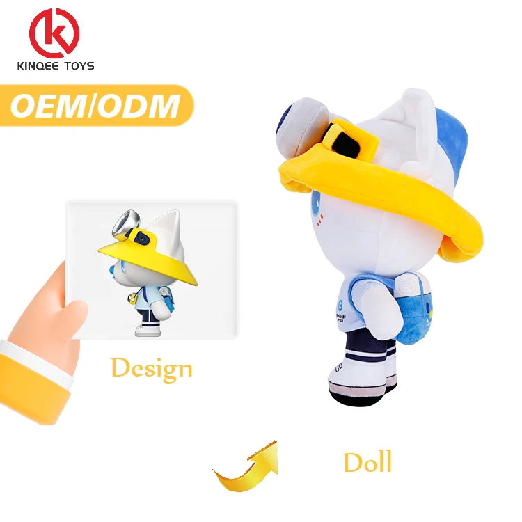 Kinqee Custom Made Soft Stuffed Animals cute Plush logo toy Keychain OEM ODM Custom Plushies Doll