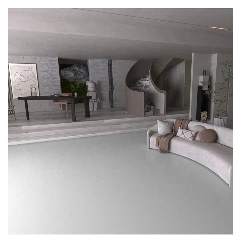 1500x750 Pure Grey Color Micro Cement Porcelain Glazed Wabi Sabi Matte Gray Ceramic Tile