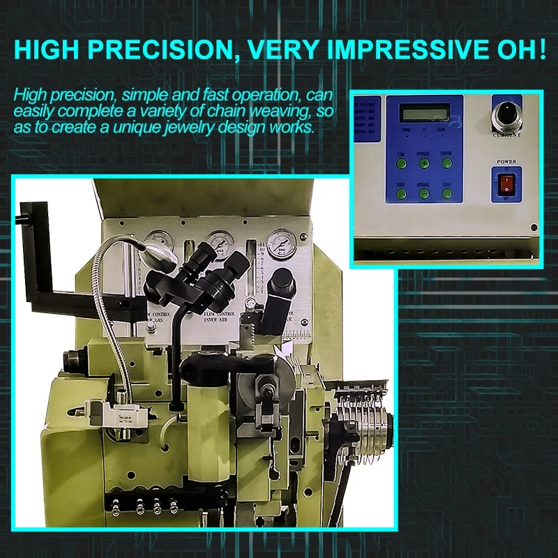 Gold, silver, copper, stainless steel and other metal chain making machine, automatic, easy to operate