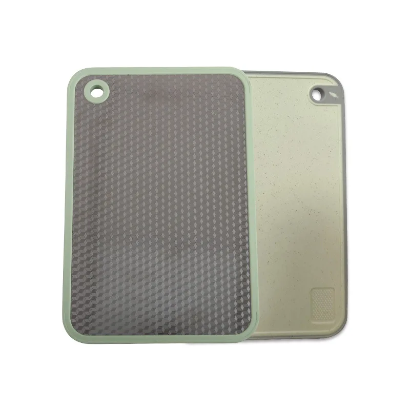 Wholesale Plastic Larger Thicker Wheat Stalk Cutting Board With Non-slip Feet Chopping Board Set