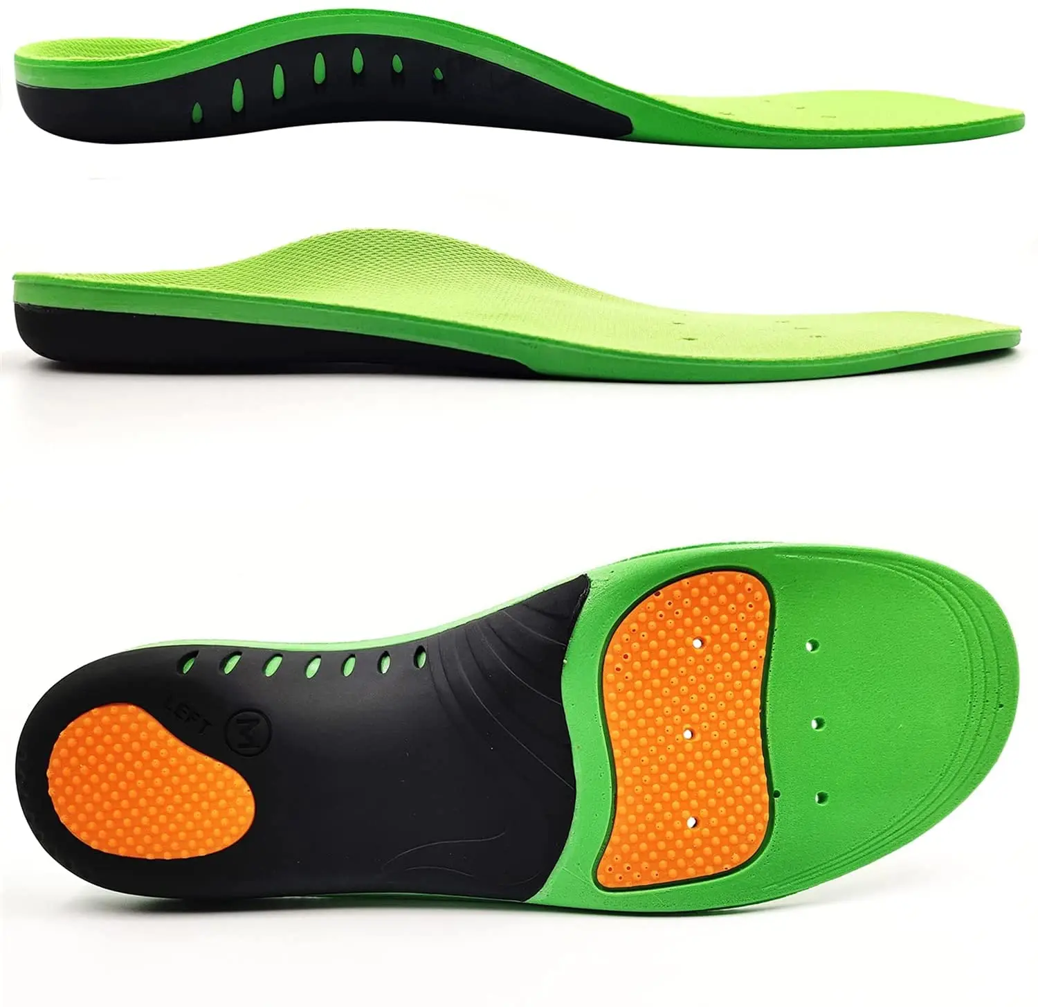 wholesale Custom pu foam sport gel shoes insoles foot correction flat feet arch support orthopedic orthotic shoe insoles