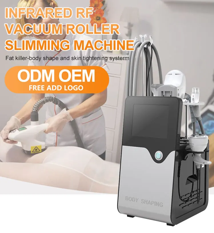 New Technology 5 In 1 Cavitation Beauty Machine RF Roller Infared Ray Vacuum Roller Equipment