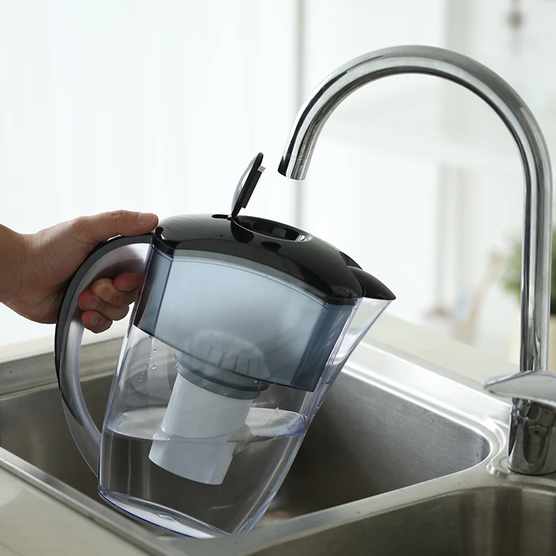 Factory Water Purifier Jug Drinking Water Filter Pitcher Reduce Chlorine Heavy Metal China Food Grade Plastic Material Manual