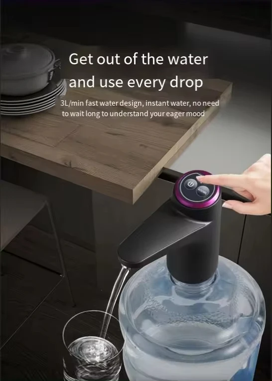 Professional Table Drinking Usb Bottle Electric Mini Desktop Automatic Pump Water Dispenser