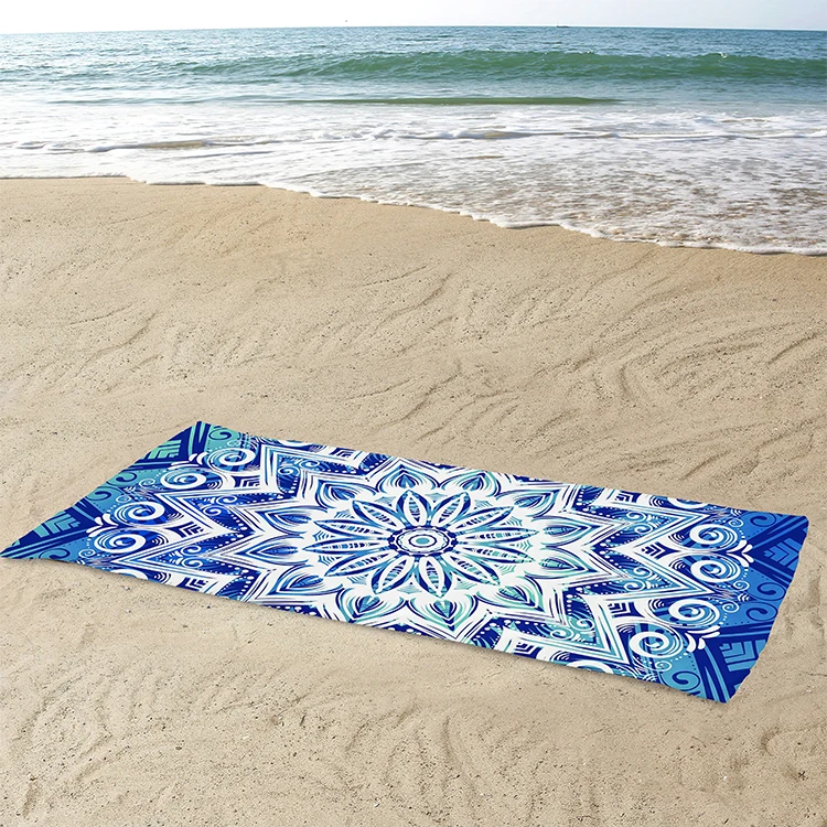 High Quality Microfiber Beach Towel Quick Dry Sand-Free Customizable Design Logo Printing Gym Travel Pool Adult Bag Wholesale