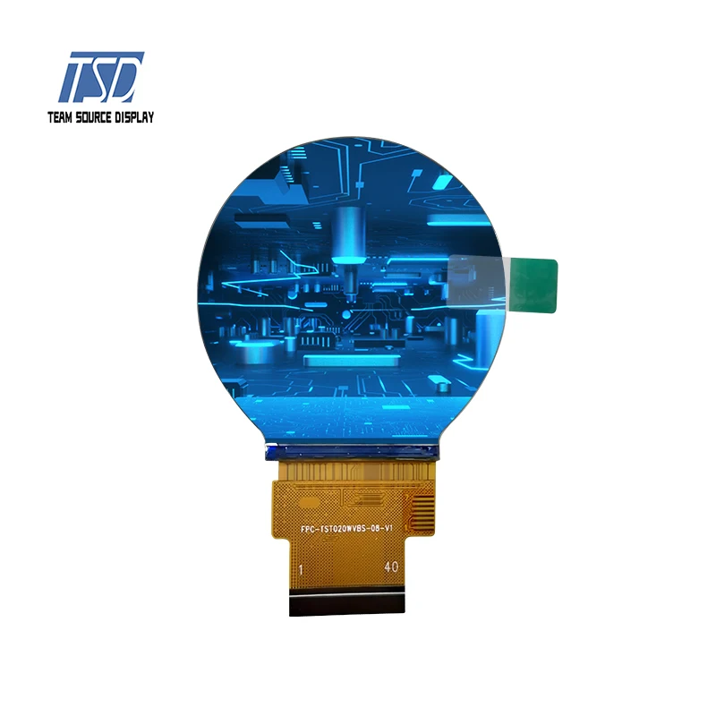 2 Inch 480*480 Resolution ST7701S IC SPI RGB Interface Round  IPS TFT LCD Display Transmissive Round LCD Module