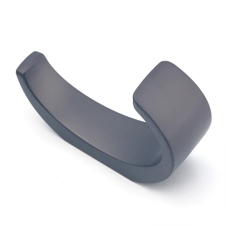 Modern Zinc alloy metal towel coat hook back wall hanging black gold bathroom coat hook