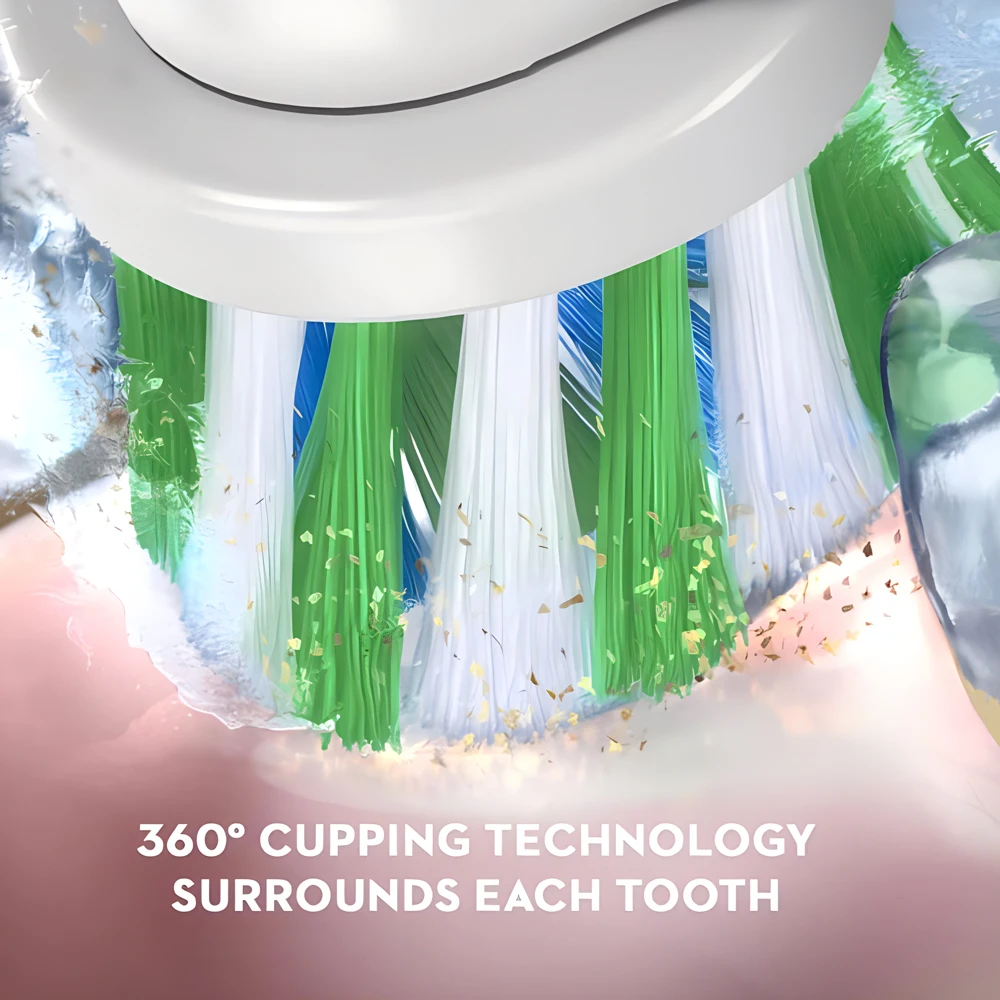 Беспроводная перезаряжаемая зубная щетка IPX7 с мягкой щетиной настраиваемая электрическая