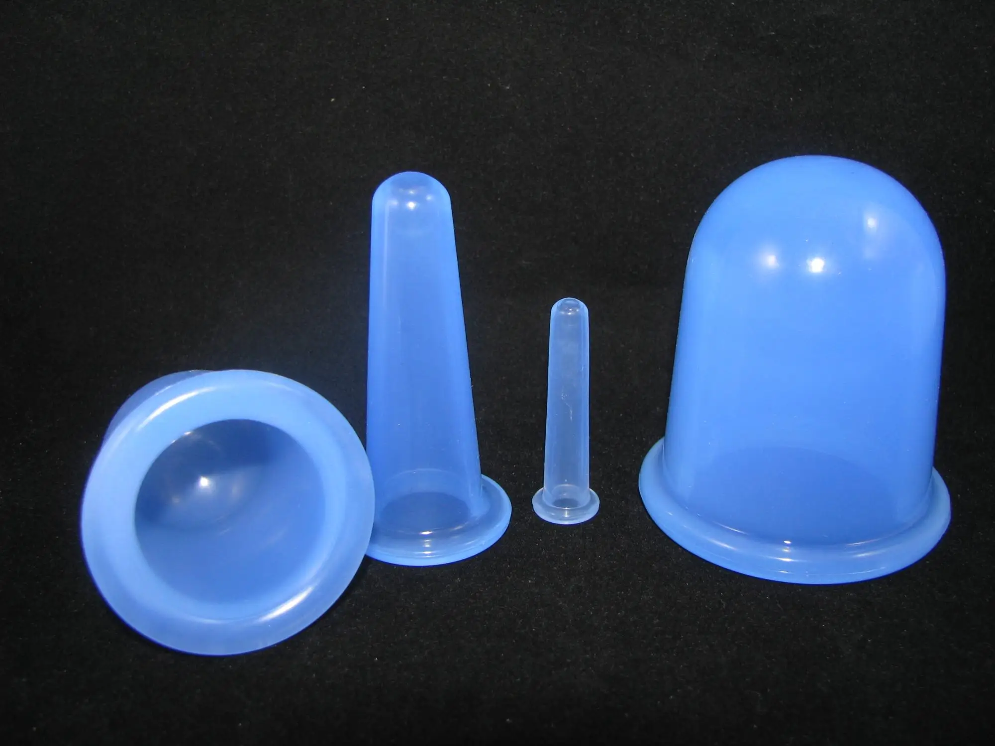 Anti Cellulite Cups Facial Cupping Therapy Set Eyes Body Massage Cups for Stress Relief 4 Pcs Acupuncture Body Helper
