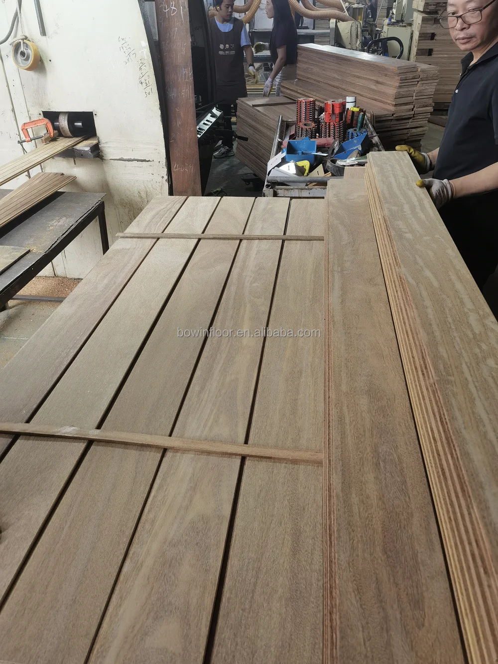 Shiplap Section Natural Brazilian Teak Outdoor Wood Cladding