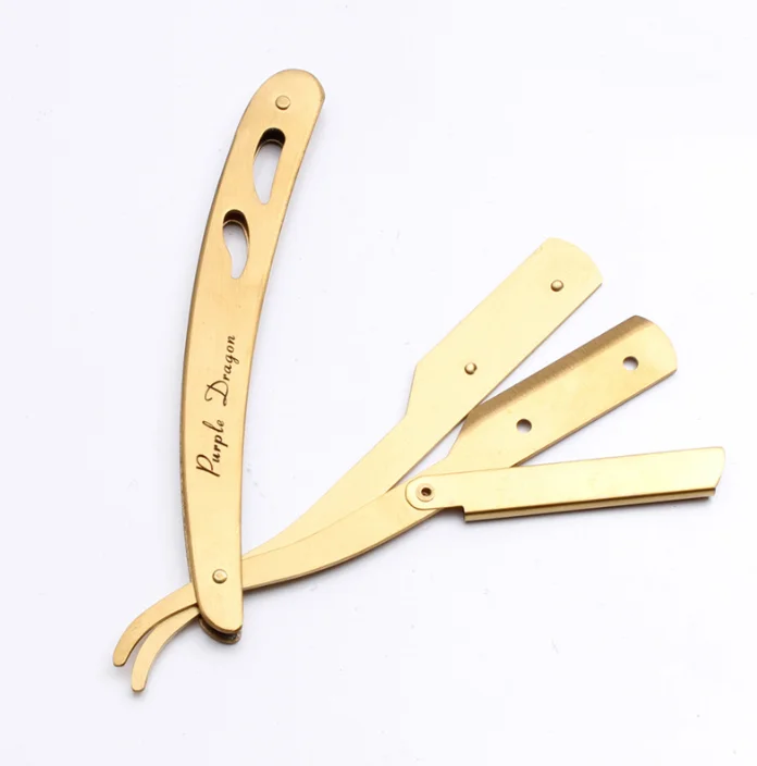 Men Barber Tools Hair Antique Black Folding Shaving Knife Stainless Steel straight razor