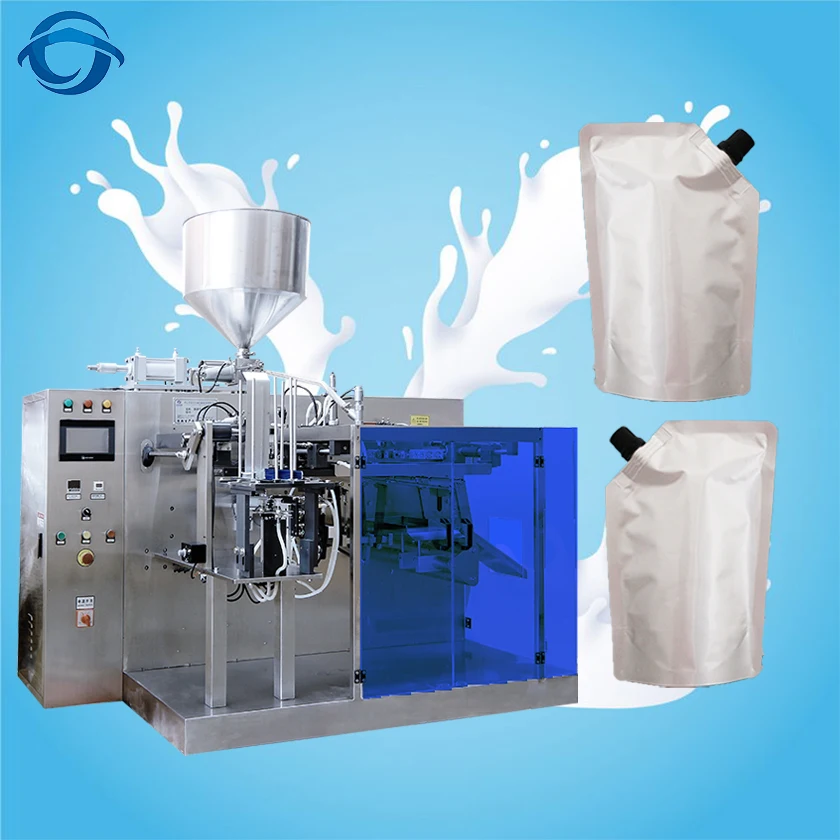 Automatic Stand Up Pouch Liquid Detergent Filling Machine for Premade Bag Sealing
