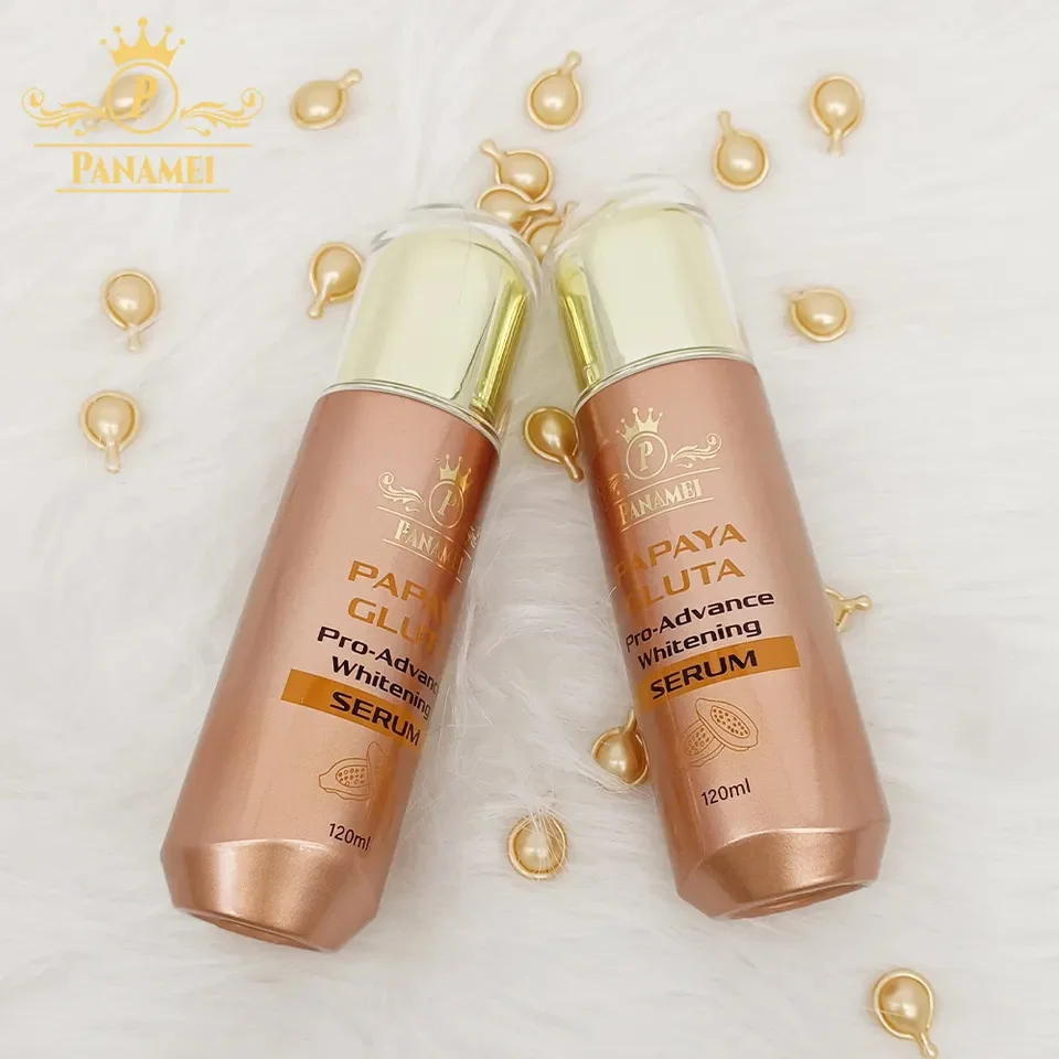 Glutathione Skin Whitening Gluta Papaya Serum Remove Spots Pigmentation skincare beauty serum for half cast skin whitening