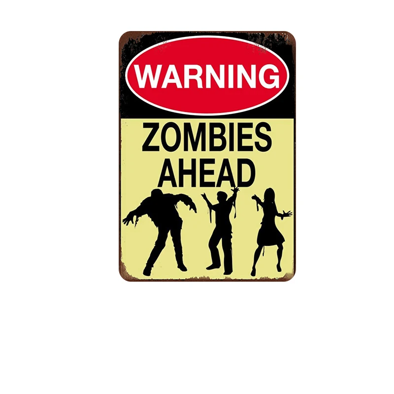 Wholesale vintage metal tin sign Warning Sign Parking Only Notice Caution poster home yard front door decor