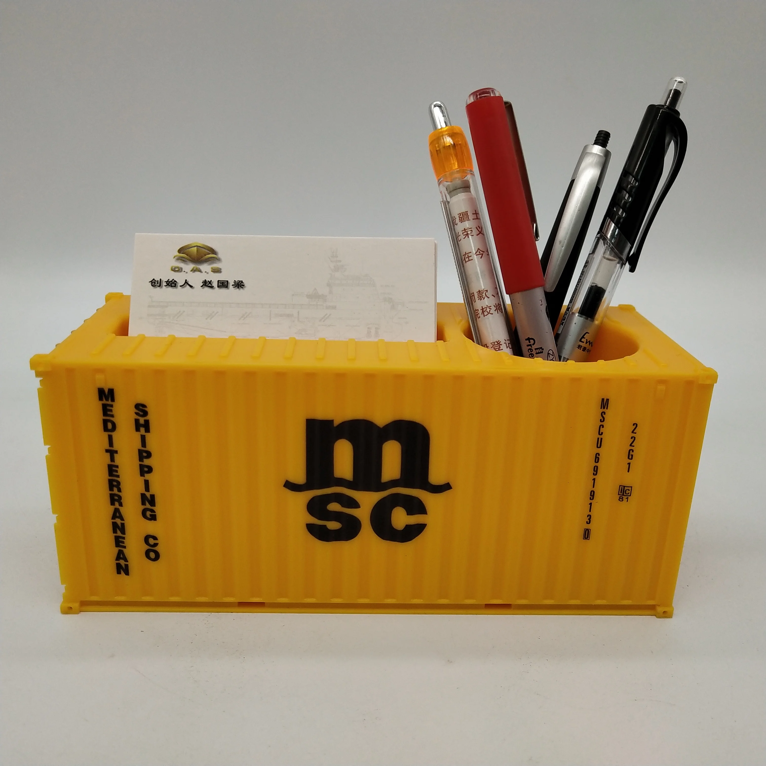 MSC Plastic Storage Box  Model  Scale 1:35  Shipping Container O.A.S Factory Customizable Pen Holder  Model