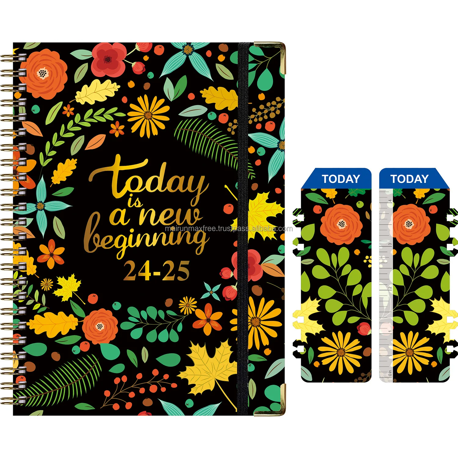 2024 Spiral  Planner Hardcover A4 A5 A6 Office Notebook Journals Agenda Diary Custom logo Notepad  For Teacher Students