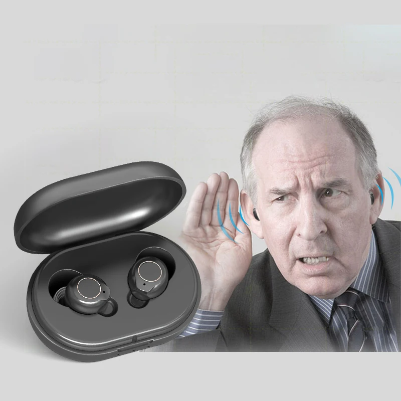 2022 New product comfortable touching digital rechargeable amplifier machine Invisible Analog hearing aids for hearing loss