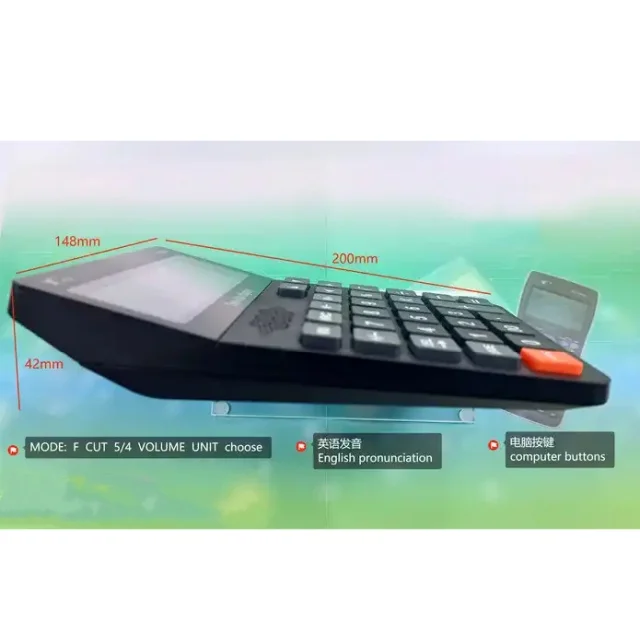 Wholesale price two-line display electronic office desktop financial accounting 12 digit english language talking calculator