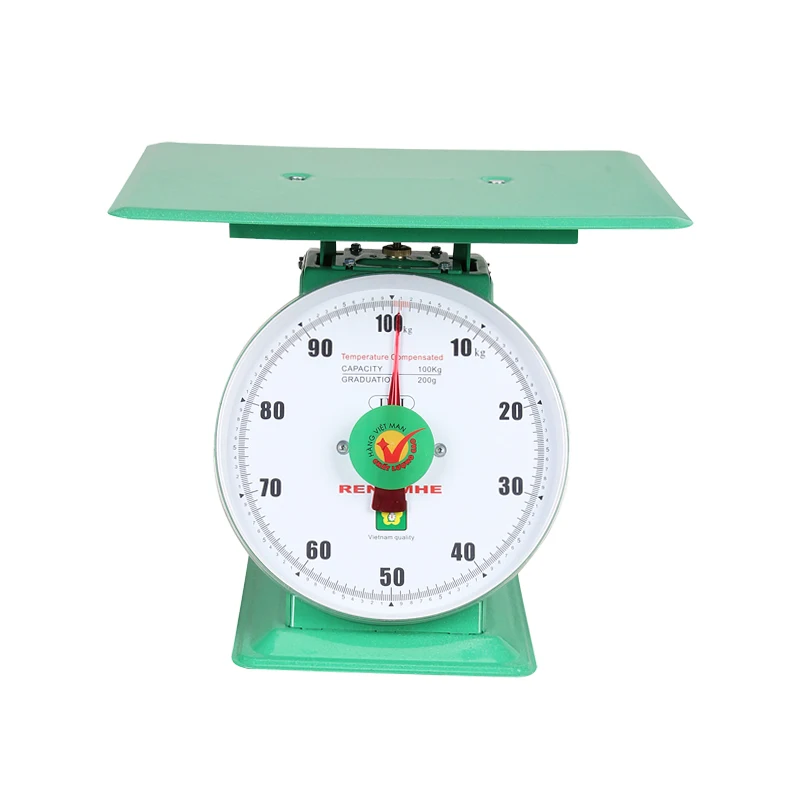 100kg Classic Mechanical Scale Spring Balance Household Scale Kitchen Fish Meat Weight Scale