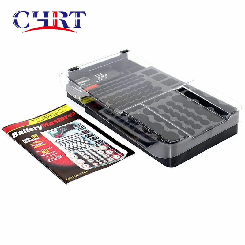 CHRT Carrying Case Bag Holder Container Holds 93 Batteries Battery Holder with Battery Tester