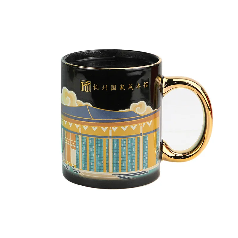 Wholesale Custom Personalized Black Ceramic Heat Sensitive Magic Color Changing Coffee Mugs for Sublimation B2CB