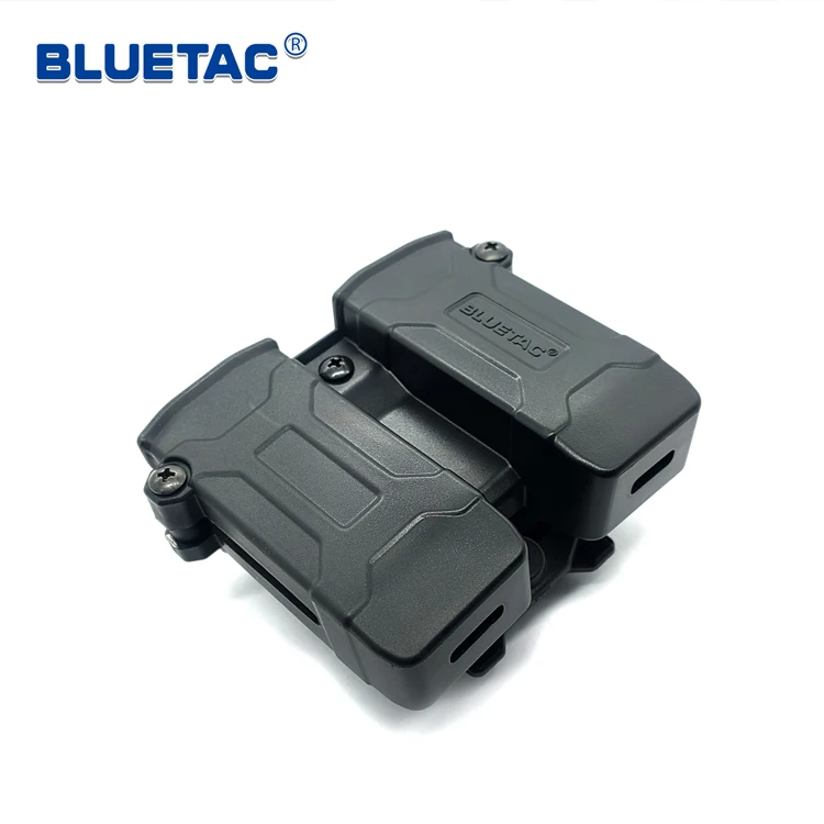 BLUETAC 9mm Double Universal Mag Pouch With Variable Platform For Multiple Carry Vest Belt Clip Attachment
