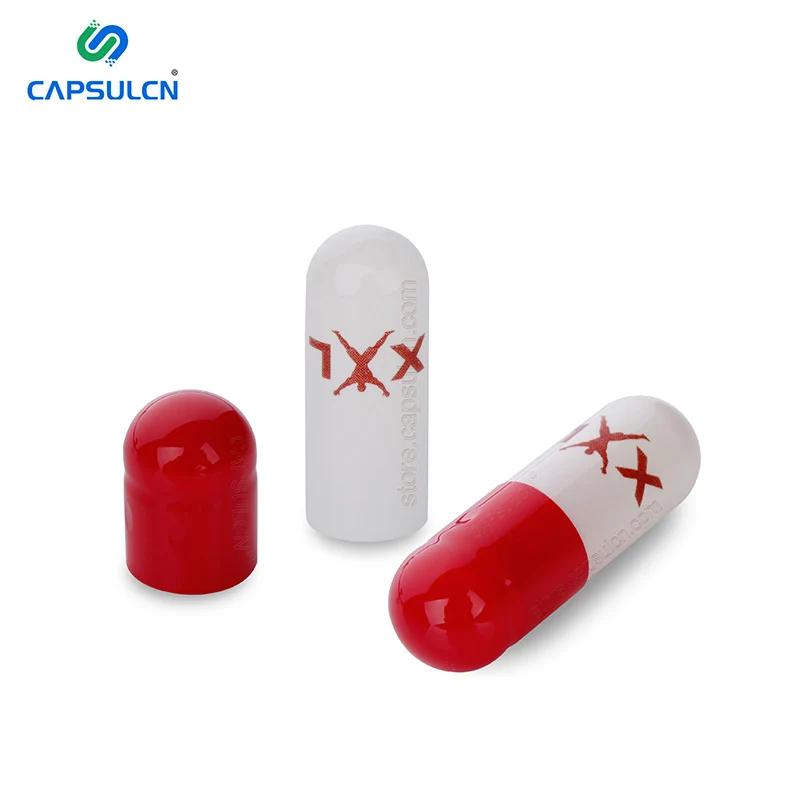 CapsulCN Can Be Printed Gelatin 100 Pcs/Bag Vacant Capsule Clear Color Support Customization Discounts on Bulk Orders
