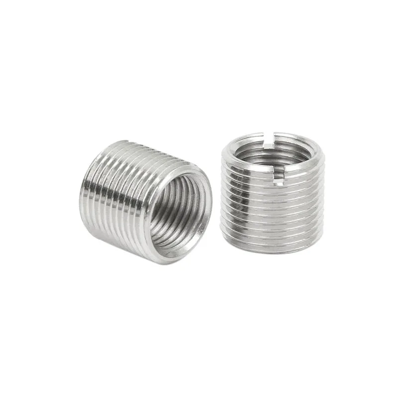 Carbon Steel Locking ensat threaded bushing Stainless Steel Slotted Self Tapping Thread Insert For Thread Repair