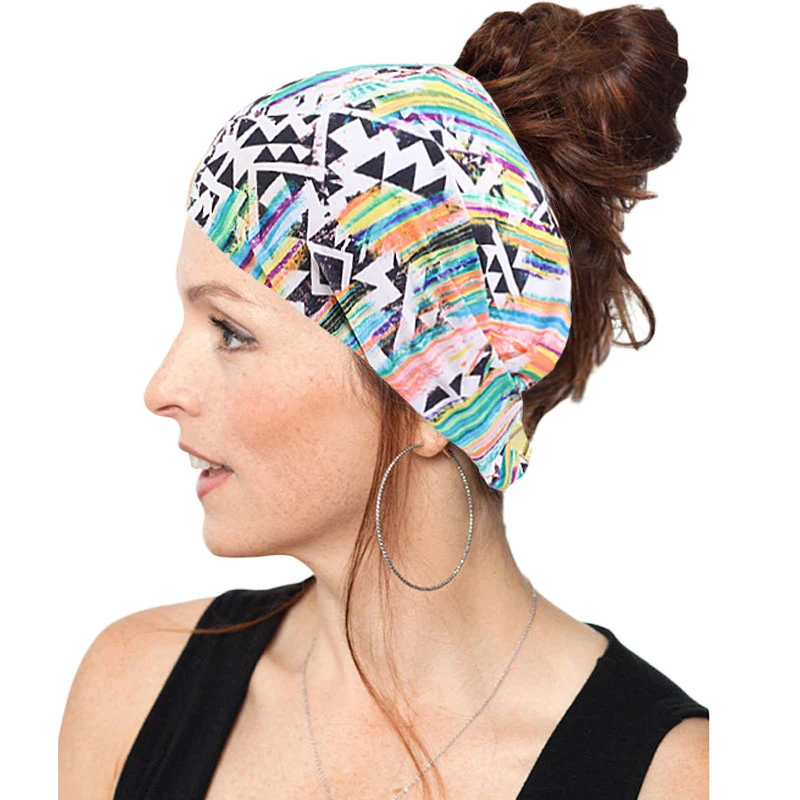 New Fashion Cotton Hair Band Wrap Hair Accessories Floral Print Sports Headband Hairbands