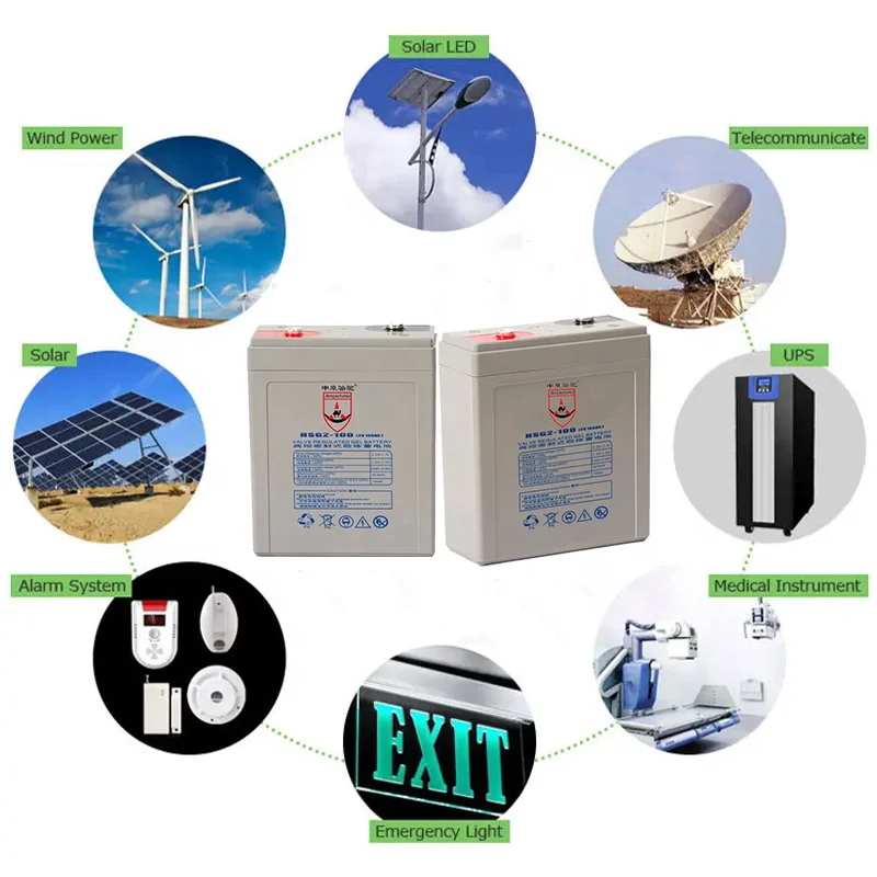 TOP SALE Deep Cycle Solar Gel Battery Agm 2V 100AH Lead Acid Battery Manufacturing Plant energy Storage Battery