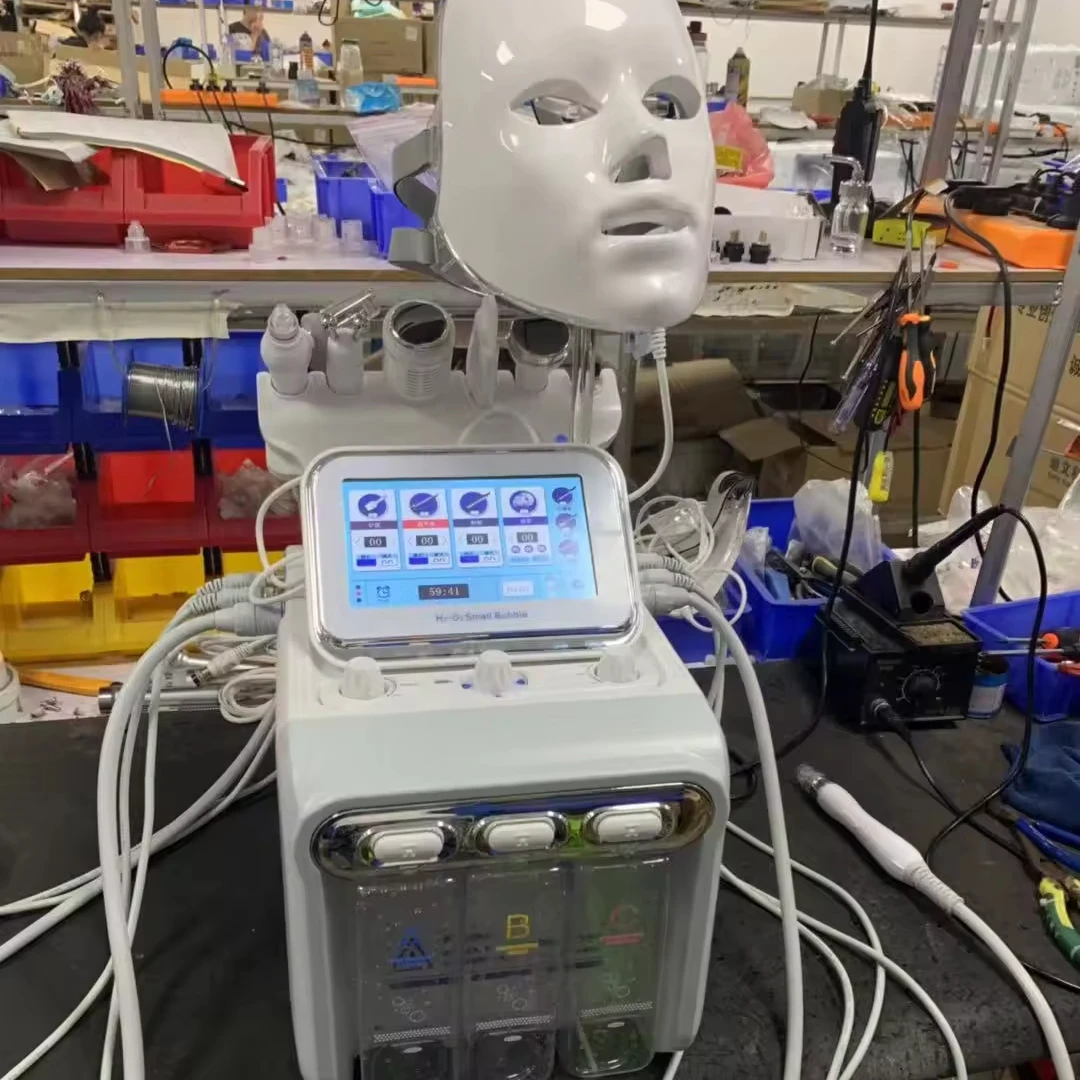 Глубокая очистка спа H2o2 уход за лицом гидроструйный алмазный пилинг ультразвуковой кислородный маленький пузырьковый аппарат для красоты гидроаппарат