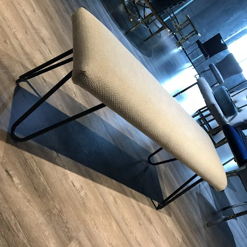 
2020 New Modern Pouf Interior Design Bench Upholstered Low Seat Linen Foot Rest Stool Ottoman 