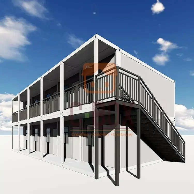 Low Cost Prefab Warehouse Hotel Room Prefab 20ft Mobile House Shopping Container Warehouse