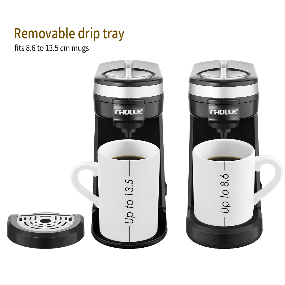 Classic Mini Single Serve Cup Coffee Maker For K Cup capsule & Ground Coffee