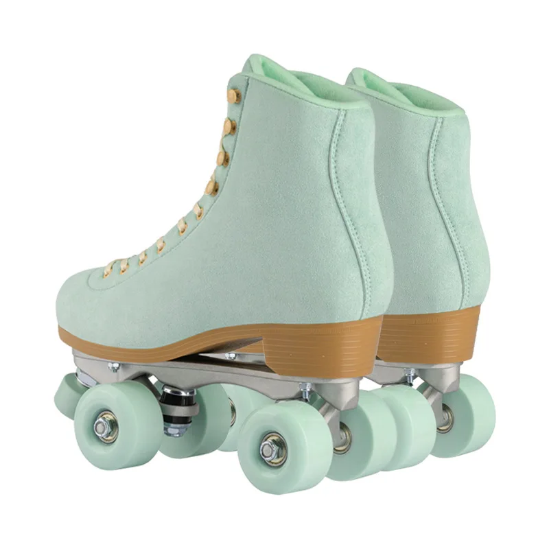 Wholesale spot double row skates comfortable breathable durable four-wheel roller skates