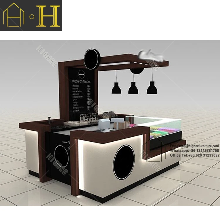 Fashionable Mall Food Kiosk Modern Cafe Kiosk Bar Furniture Mall Coffee Shop Kiosk