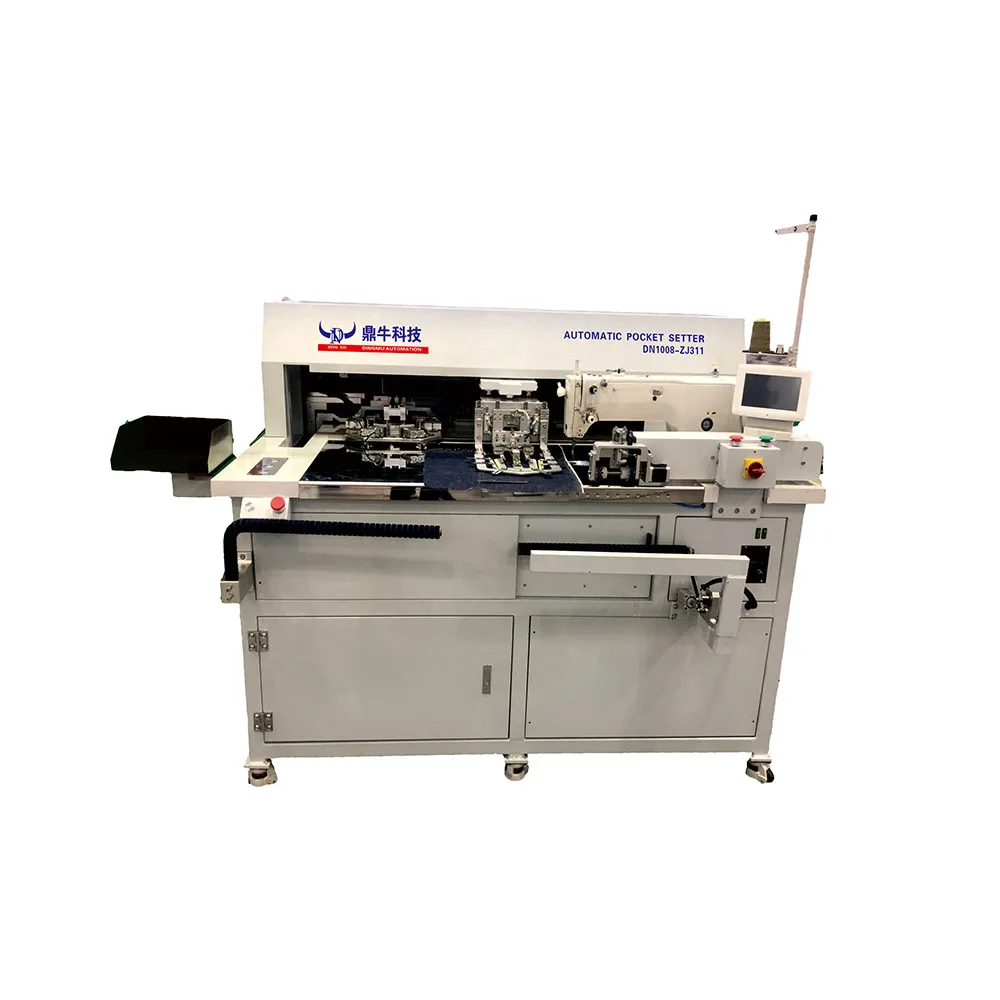 Automatic pocket setting machine industrial used high efficiency