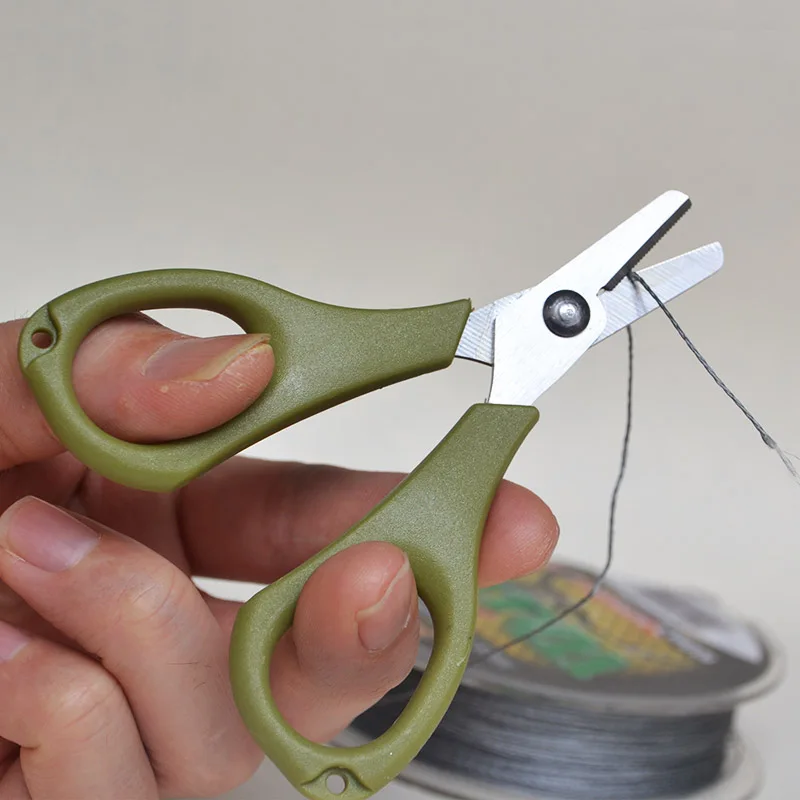 Wholesale Fishing Heavy Duty Anti-Slip Serrated Edge Scissors Saltwater Freshwater Braid Scissors Braided Line Cutter