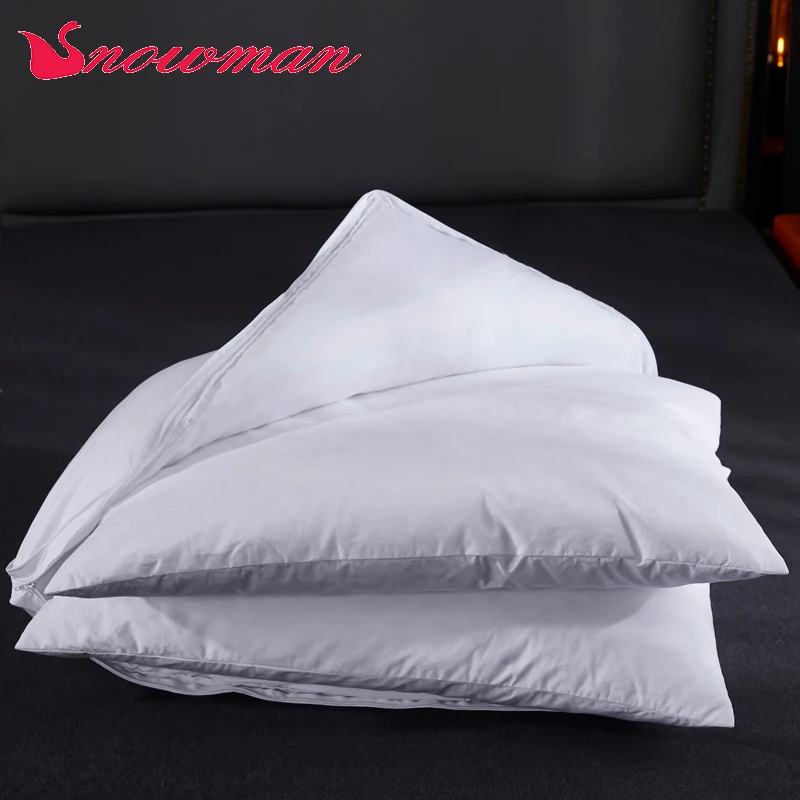Hot Sale 100%Cotton Down Proof Cloth 5 Star Hotel Duck Feather Down Pillow