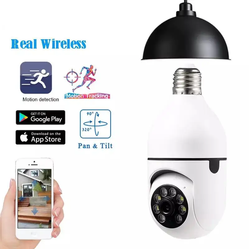 Original Manufacturer Home Wireless Wifi E27 Bulb Security Surveillance Smart Camera