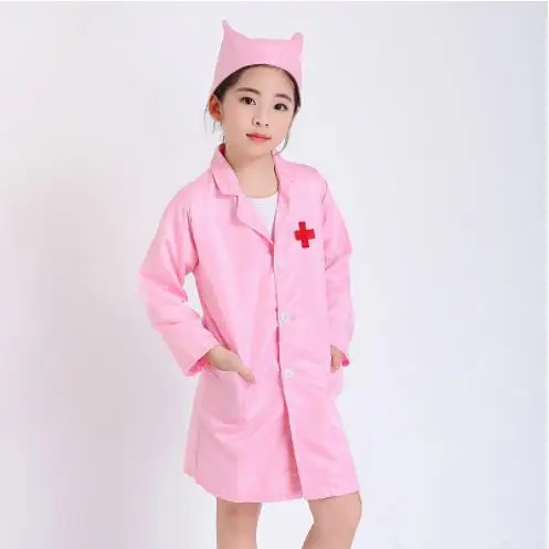 wholesale Cosplay for Boys Girls Halloween Carnival Fancy Party Performance Costumes Toys Sets Kids Doctor Nurse Uniform