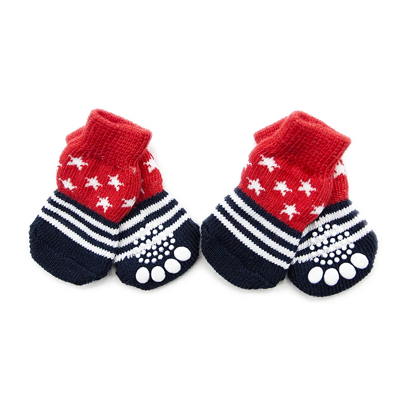 
T-1 Pet apparel dog anti slip protect paw socks custom design support for dogs 
