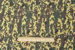 OEM 12 OZ  Fabric Cotton canvas Camo Printed school bag camo travel backpack fabric Camouflage canvas