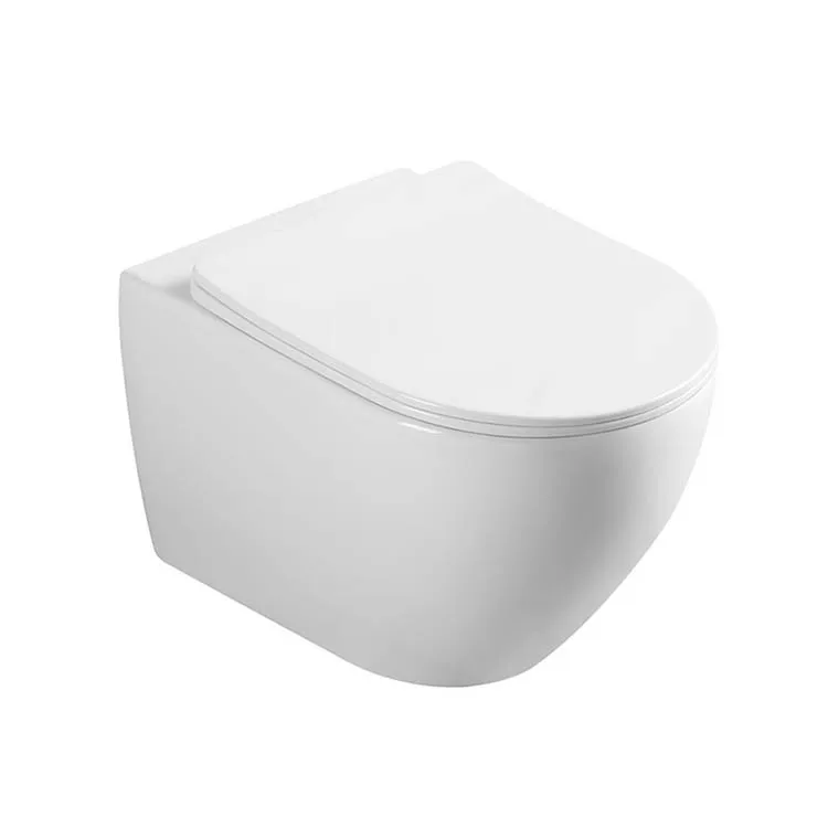 High quality hotel bathroom commode western ceramic square toilet bowl wall hung toilet