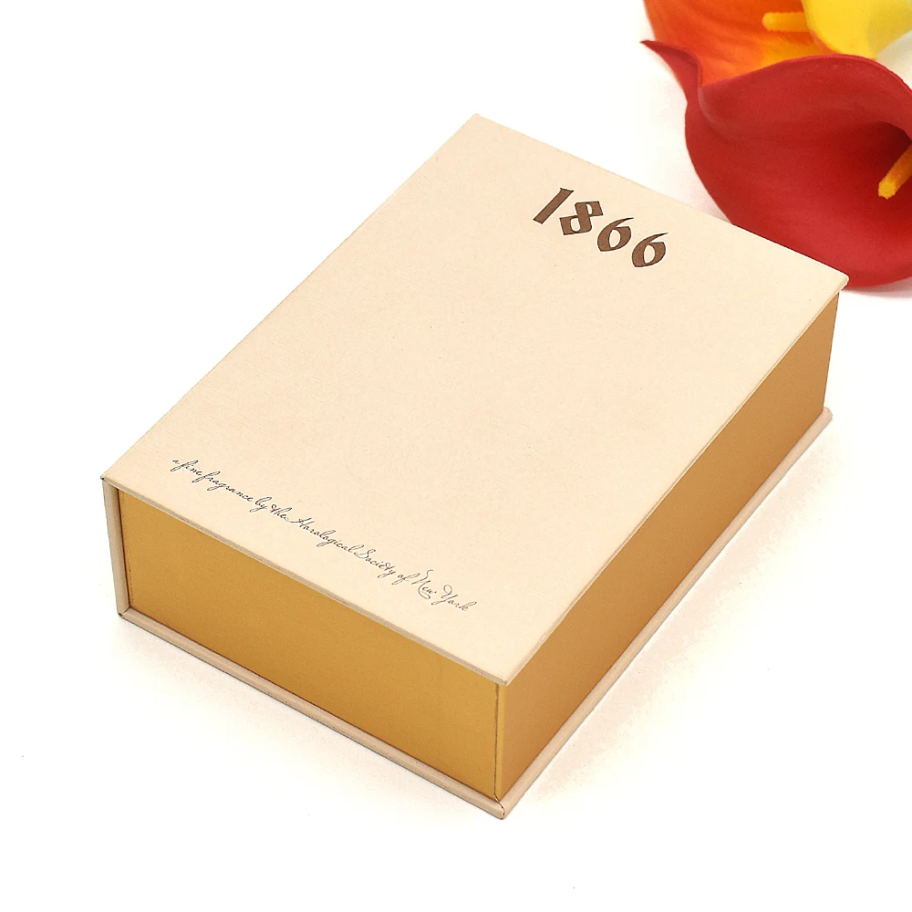 Vintage luxury perfume customized logo book box empty bottle 50ML 100ML empty perfume box packaging