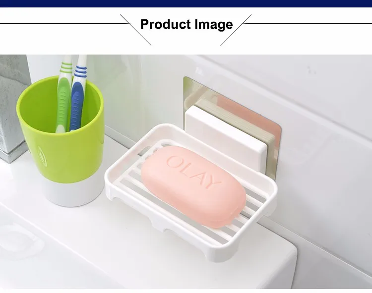 Shower Wall Adhesive Shower Soap Case Tray Soap Dish for Bathroom Soap Holder